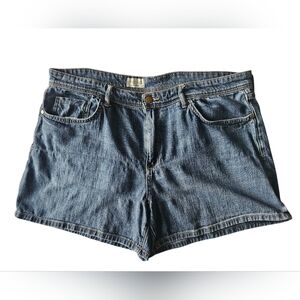 PILCRO Medium Blue Wash Denim High Rise Shorts | SZ 33